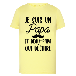 Je suis un papa et un beau papa qui déchire - T-shirt Adulte