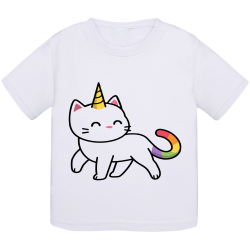 Chat Licorne 2 - T-shirt Enfant ou Adulte