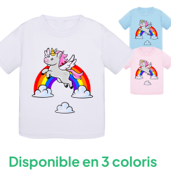 Licorne ArcEnCiel - T-shirt bébé