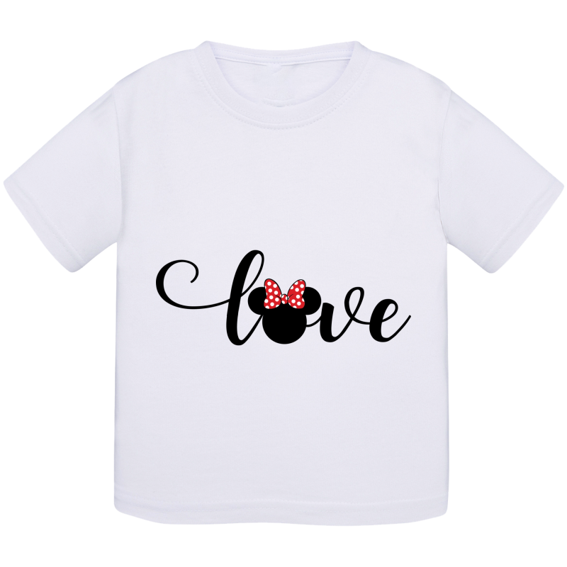 Love Minnie : T-shirt bébé