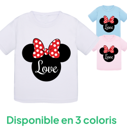 Love Minnie tête : T-shirt bébé