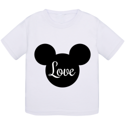 Love Mickey tête : T-shirt bébé