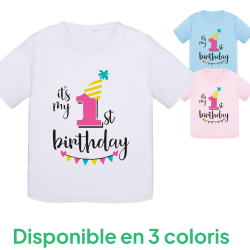 1st Birthday - T-shirt bébé
