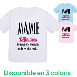 Définition de Mamie : T-shirt bébé