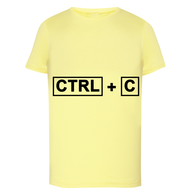 CTRL + C - T-shirt adulte et enfant