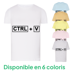CTRL + V - T-shirt adulte et enfant