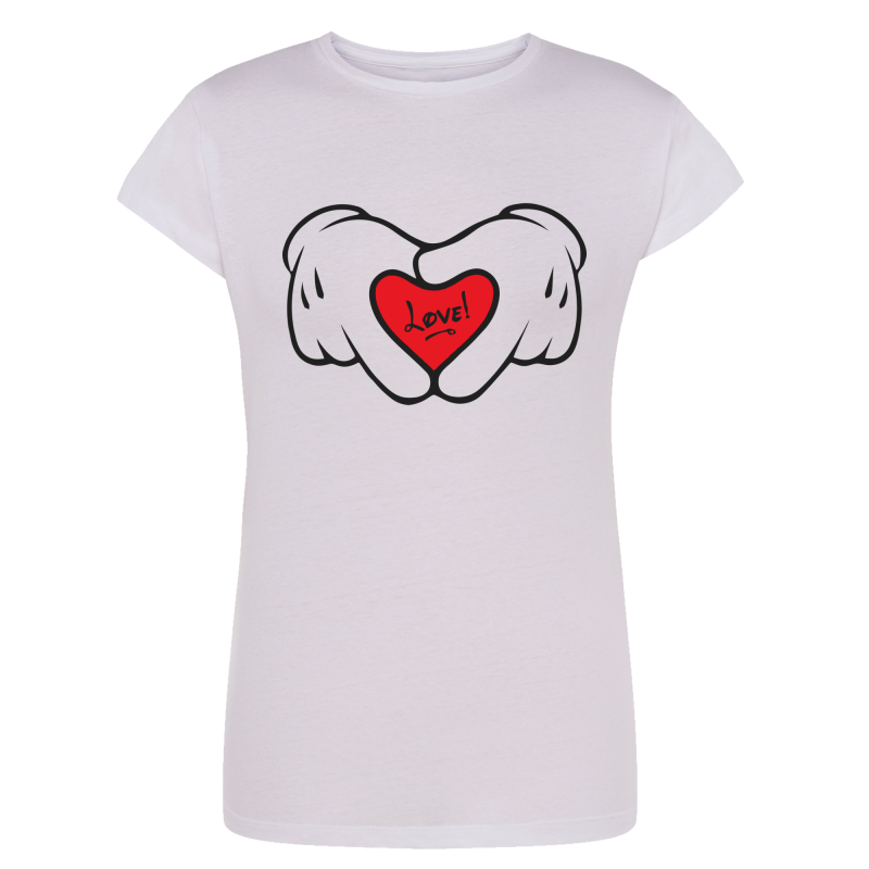 Love Rouge main Minnie - T-shirt Enfant ou Adulte