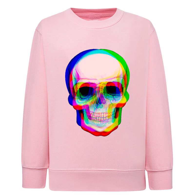 Skull 3D - Sweatshirt Enfant et Adulte