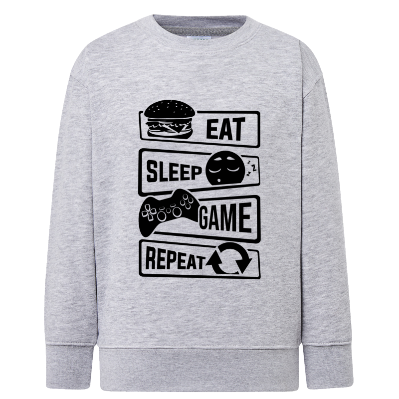 Eat Sleep Game - Sweatshirt Enfant et Adulte