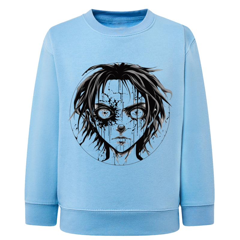 Manga visage 5 - Sweatshirt Enfant et Adulte