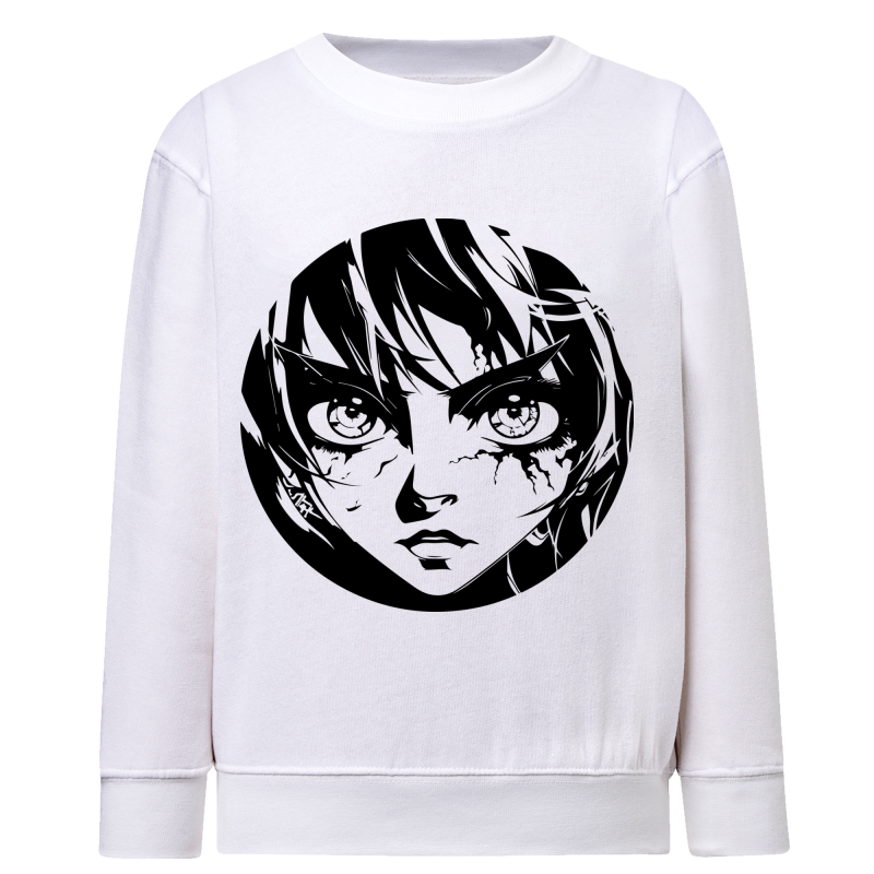 Manga visage 8 - Sweatshirt Enfant et Adulte