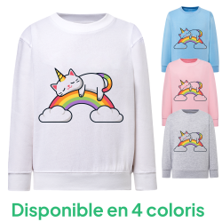 Chat Licorne Dodo - Sweatshirt Enfant et Adulte