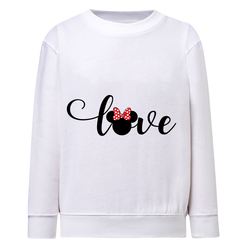 Love Minnie - Sweatshirt Enfant et Adulte