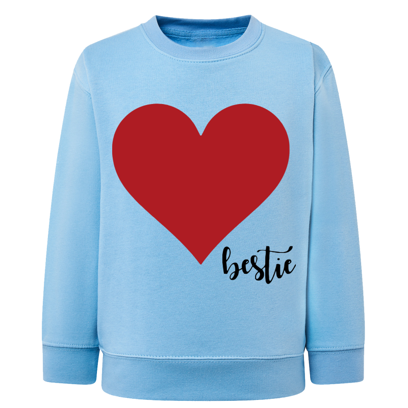 Coeur Bestie - Sweatshirt Enfant et Adulte