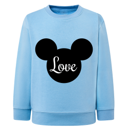 Love Mickey tête - Sweatshirt Enfant et Adulte