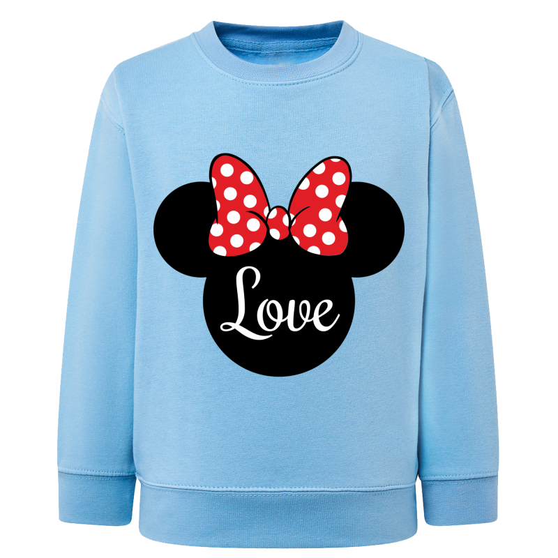 Love Minnie tête - Sweatshirt Enfant et Adulte