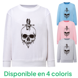 Skull 2 - Sweatshirt Enfant et Adulte