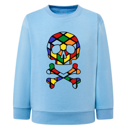 Skull Rubik's Cube - Sweatshirt Enfant et Adulte
