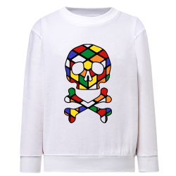 Skull Rubik's Cube - Sweatshirt Enfant et Adulte