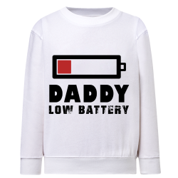 Dad Low Battery - Sweatshirt Adulte
