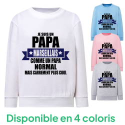 Papa marseillais - Sweatshirt Adulte