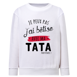 J'ai bêtise avec Tata - Sweatshirt Enfant