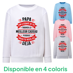 Papa cadeau - Sweatshirt Enfant et Adulte