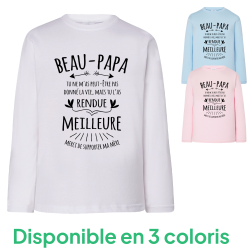 Beau-Papa supporte maman - T-shirts Manches longues