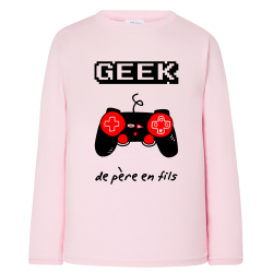 Geek de père en fils - T-shirts Manches longues
