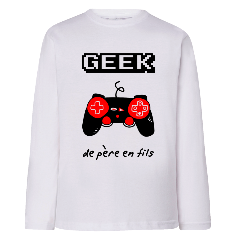 Geek de père en fils - T-shirts Manches longues