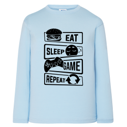 Eat Sleep Game - T-shirts Manches longues