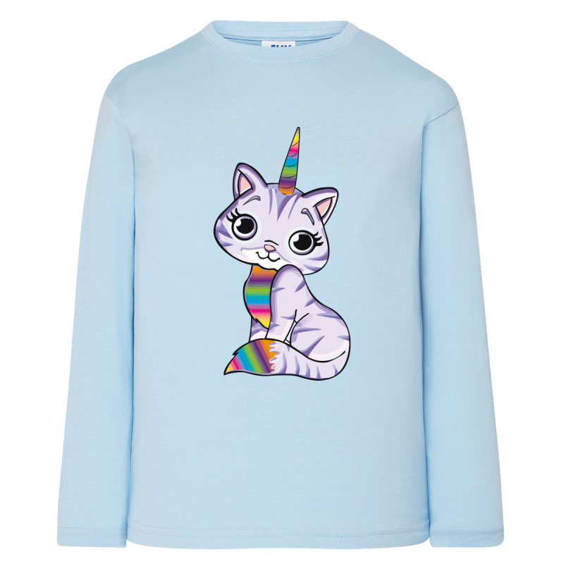 Chat Licorne - T-shirts Manches longues