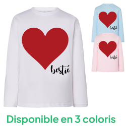 Coeur Bestie - T-shirts Manches longues