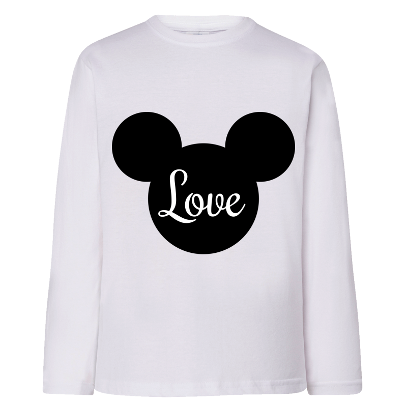 Love Mickey tête - T-shirts Manches longues