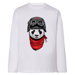 Panda Motard - T-shirts Manches longues