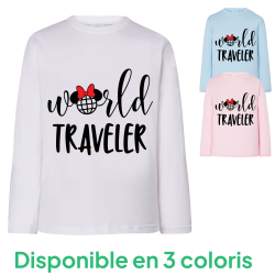 World Traveler Minnie - T-shirts Manches longues