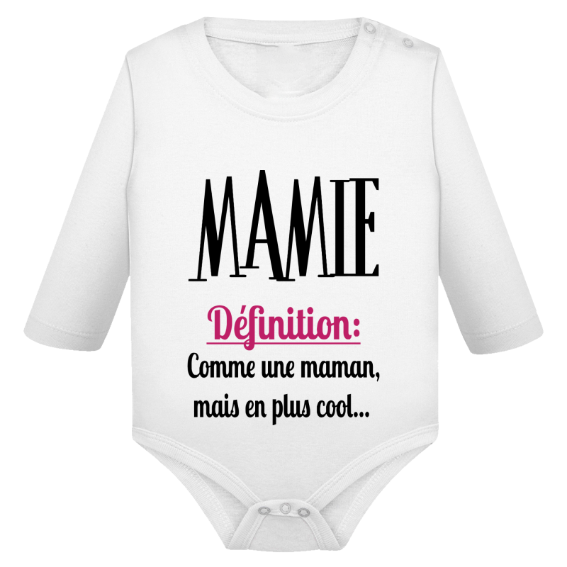 Définition Mamie - Body Manches longues