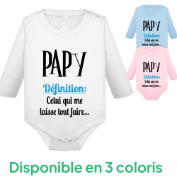 Définition Papy - Body Manches longues