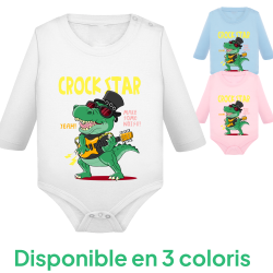 Croco Star - Body Manches longues