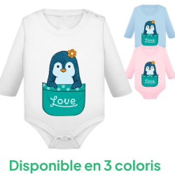 Pingouin Love - Body Manches longues