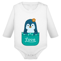 Pingouin Love - Body Manches longues