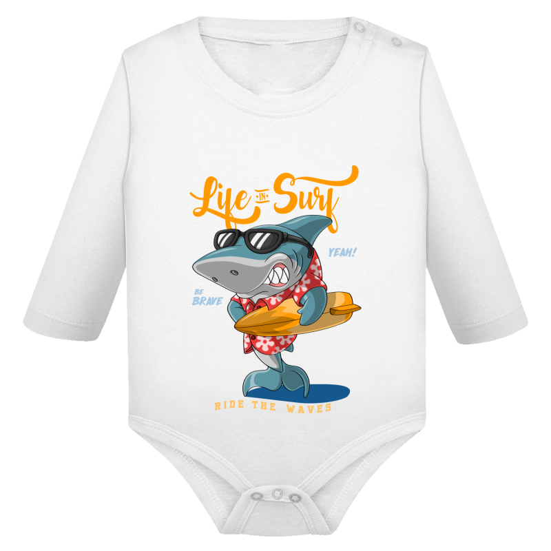 Requin Surf- Body Manches longues