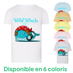 Baleine Wild Whale - T-shirt adulte et enfant