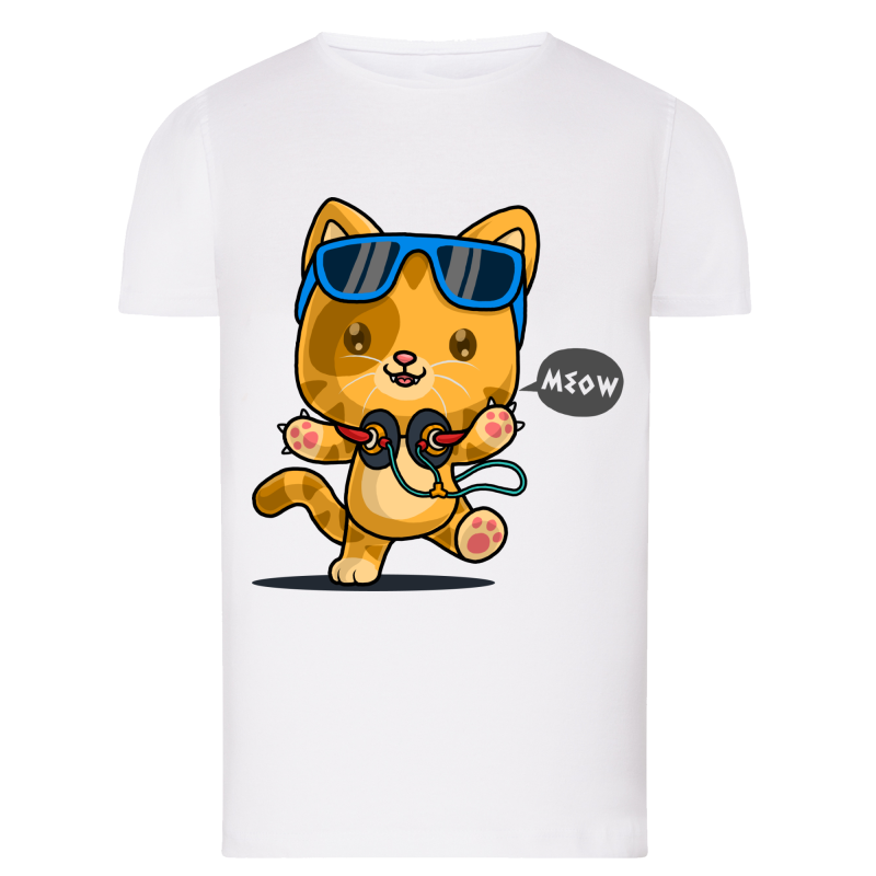 Chat Meow - T-shirt adulte et enfant