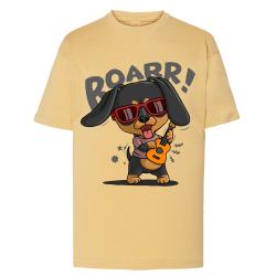 Chien Guitare Roarr! - T-shirt adulte et enfant