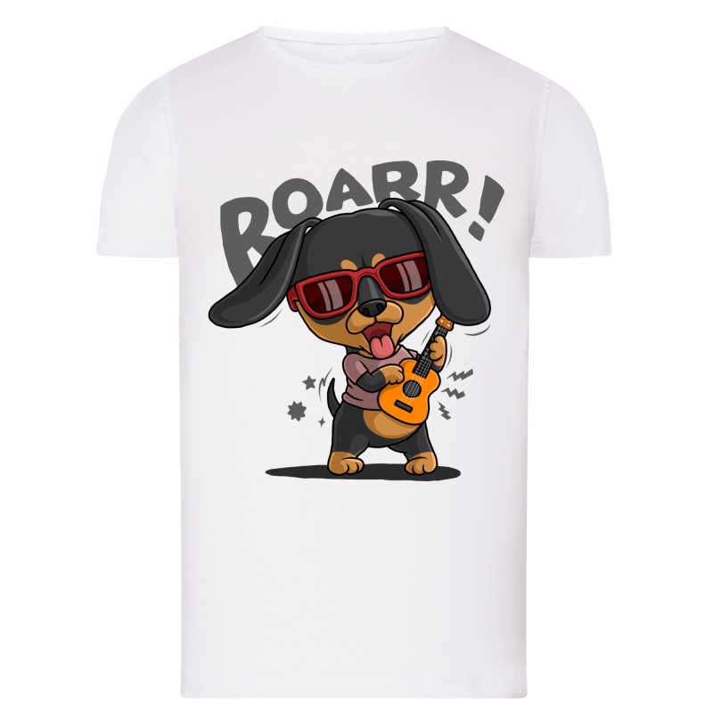 Chien Guitare Roarr! - T-shirt adulte et enfant