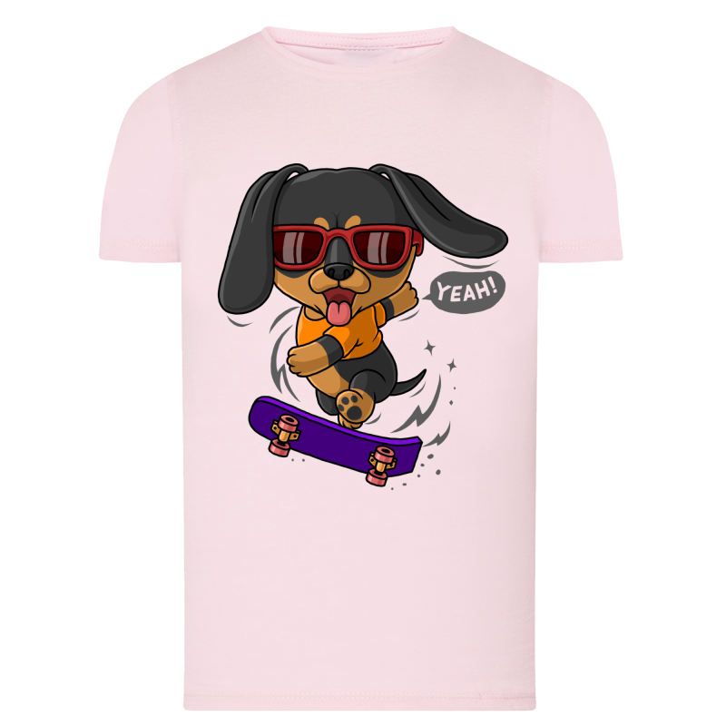Chien Skate - T-shirt adulte et enfant