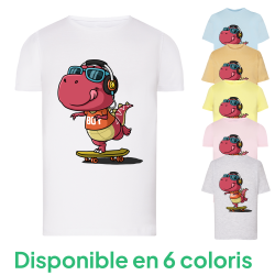 Dino Skate - T-shirt adulte et enfant