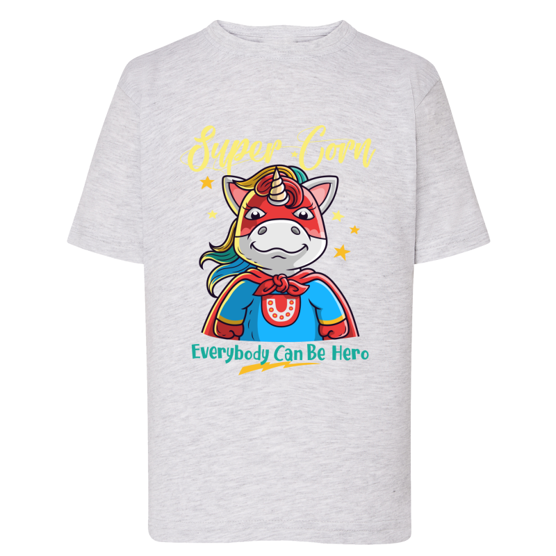 Licorne Super Corn - T-shirt adulte et enfant