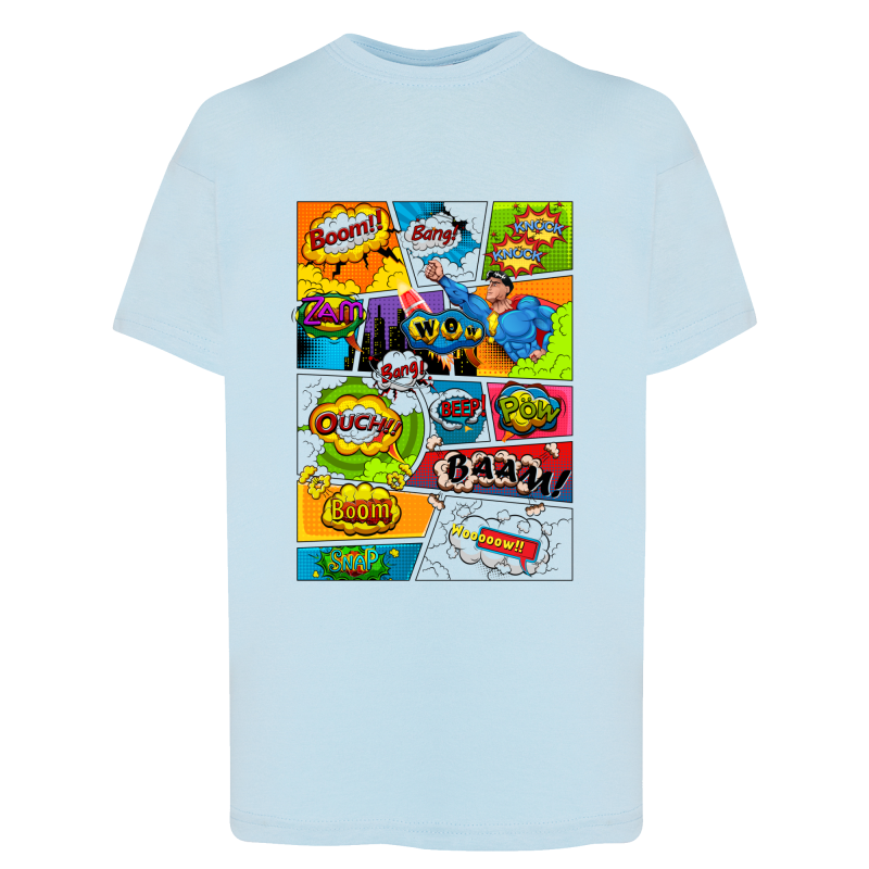 Planche de BD Comics PopArt 2 - T-shirt adulte et enfant